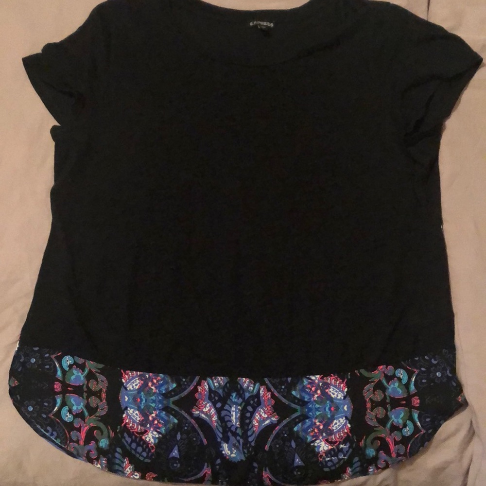 Black express one tee